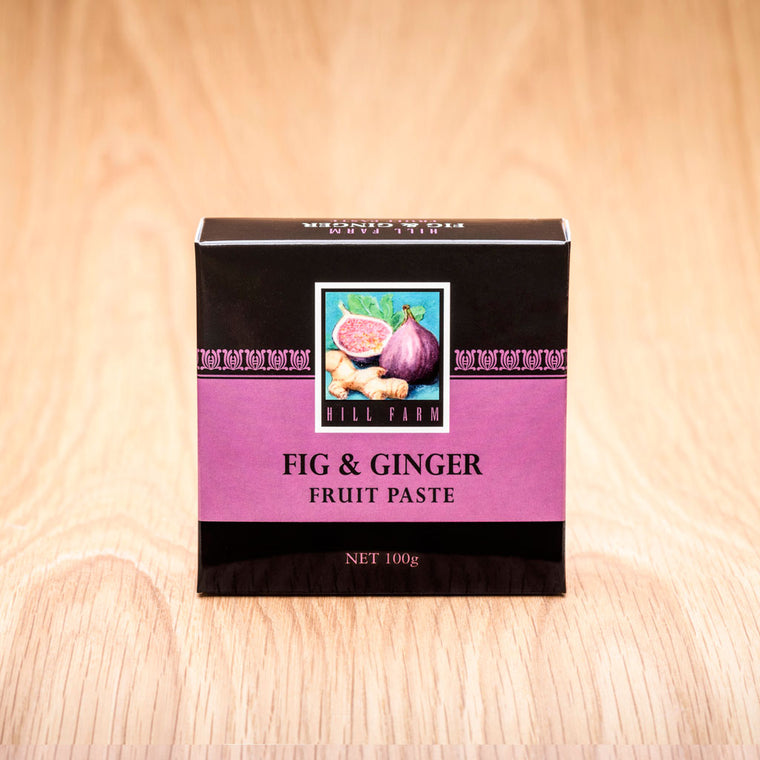 100 gram box of Fig and Ginger Fruit Paste