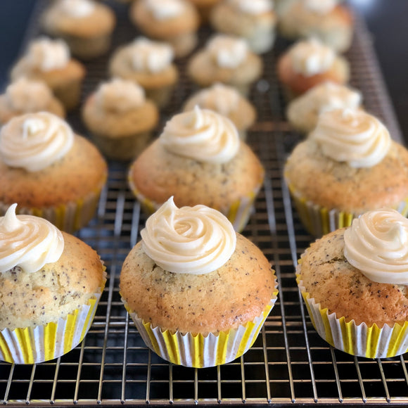 banana and walnut mini muffins made with cold pressed canola oil
