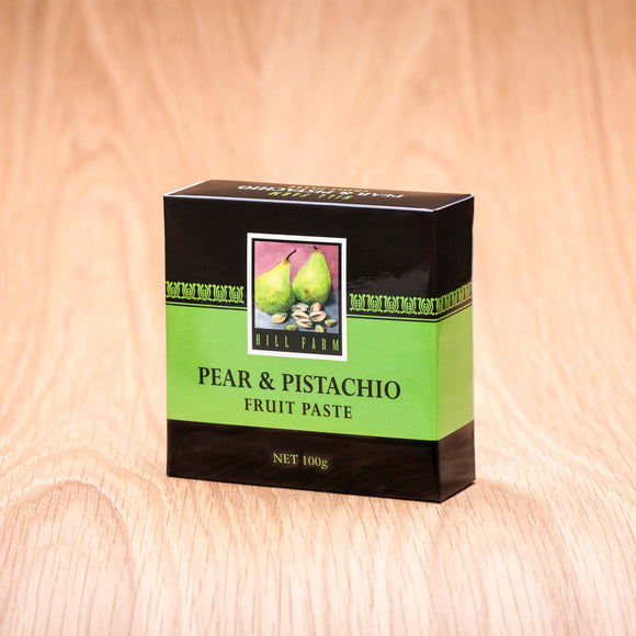 100 gram box of Pear and Pistachio Fruit Paste