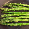 asparagus shallow fried in lemon infused canola oil